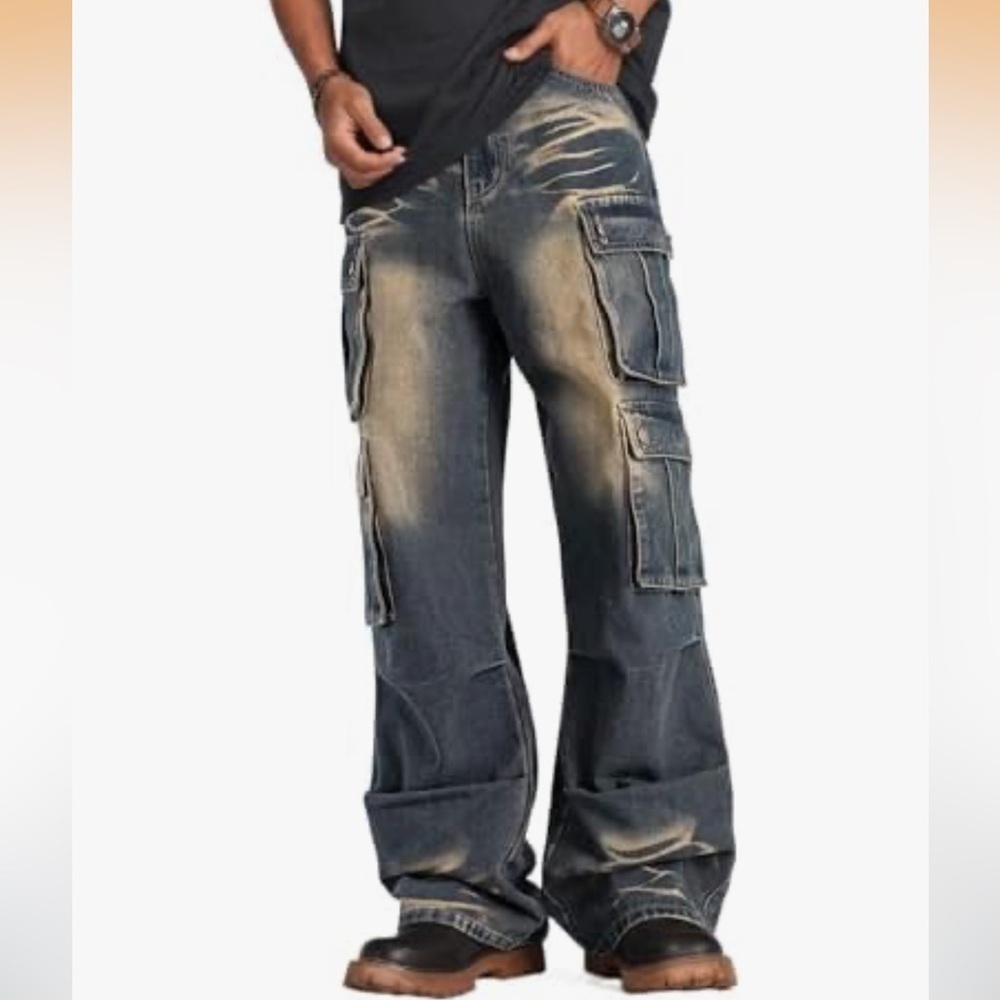 Men’s Straight Cargo Jeans